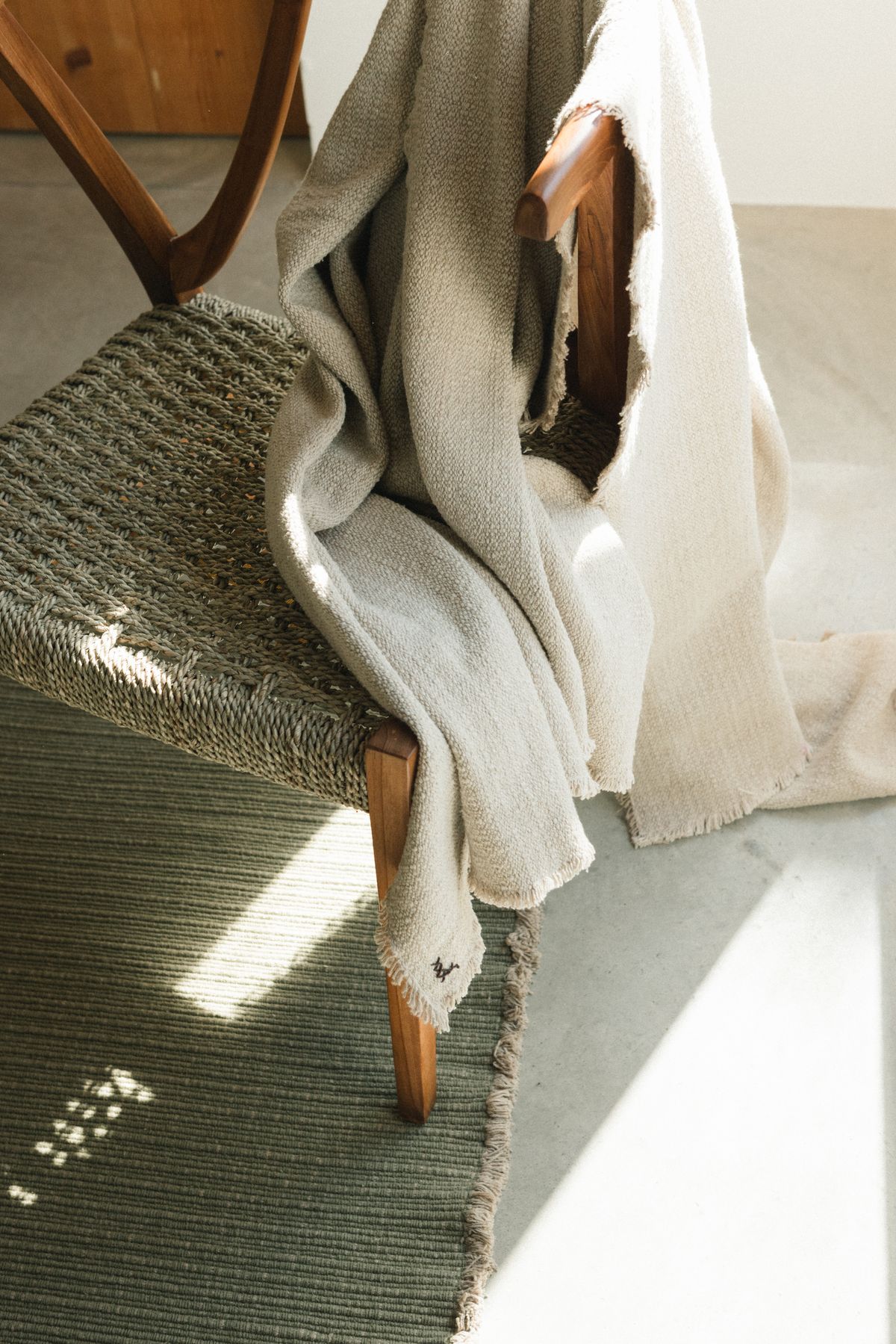 Cozy blanket with a soft woven texture